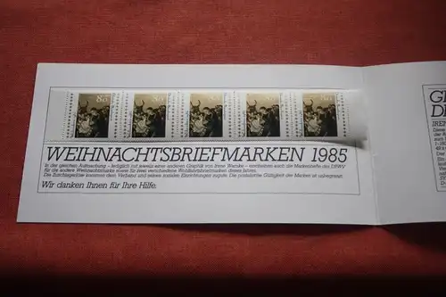 Paritätischer Wohlfahrtsverband Wohlfahrtsbriefmarken-Markenheftchen 1985