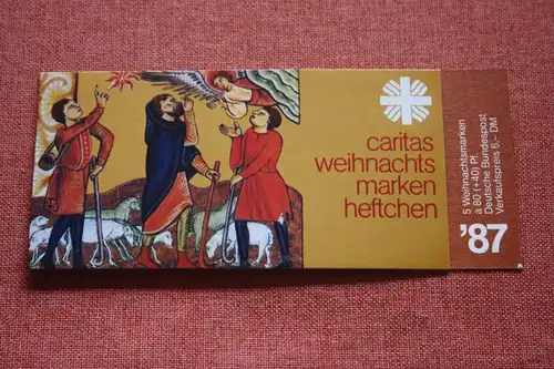 Caritas Weihnachtsmarkenheftchen 1987