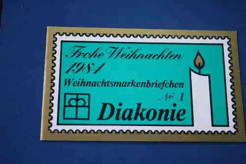 Diakonie Wohlfahrtsmarken Markenheftchen,Weihnachtsmarkenheft 1984