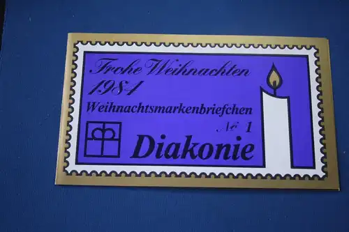 Diakonie Wohlfahrtsmarken Markenheftchen,Weihnachtsmarkenheft 1984