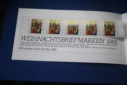 Paritätischer Wohlfahrtsverband Wohlfahrtsbriefmarken-Markenheftchen 1985