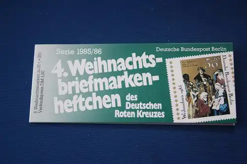 4. Weihnachts-Briefmarkenheftchen des Deutschen Roten Kreuzes, Serie 1985/86