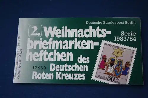 2. Weihnachts-Briefmarkenheftchen des Deutschen Roten Kreuzes, Serie 1983/84