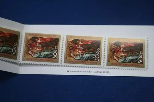 1. Weihnachts-Briefmarkenheftchen des Deutschen Roten Kreuzes, Serie 1982/83