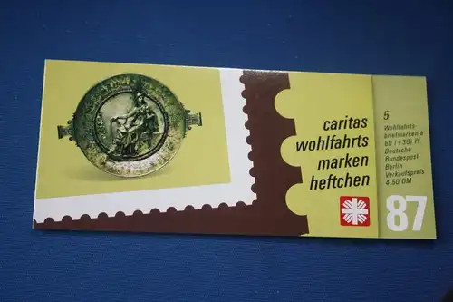 Caritas Weihnachtsmarken-Heftchen 1987