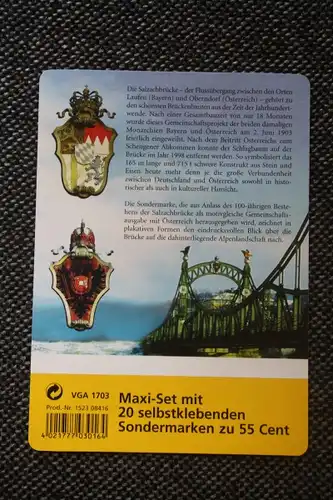 Markenset, Maxi-Set, Markenheft MH-Mi.-Nr.  52, Salzachbrücke 