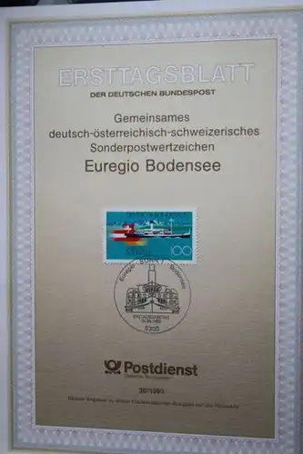 Klappkarte  EUREGIO Bodensee; Konstanz; Zugabe amtl. ETB