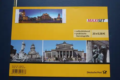 Folienblatt FB-MiNr. 26, Panoramen Gendarmenmarkt Berlin, Maxiset