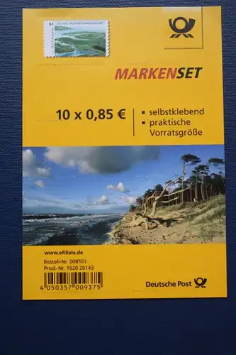 Folienblatt, FB 45, FB-MiNr. 45, Wildes Deutschland Ostsee, Markenset 