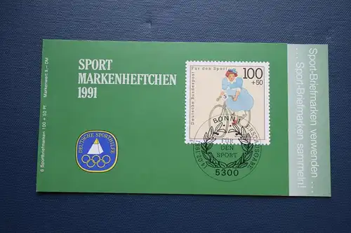 Für den Sport 1991, Sporthilfe Markenheftchen 1991