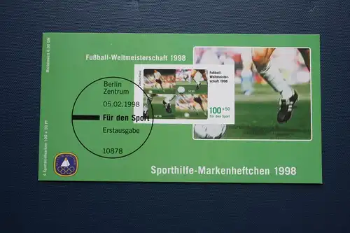 Für den Sport 1998, Sporthilfe Markenheftchen 1998