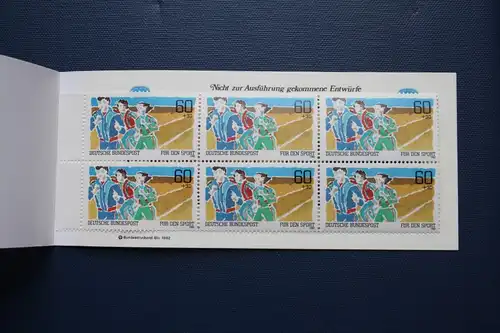 Sporthilfe, Sport  Markenheftchen, 
Markenheft Deutsche Sporthilfe 1982