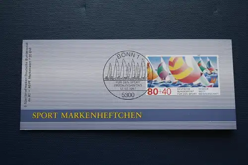 Sporthilfe, Sport  Markenheftchen, 
Markenheft Deutsche Sporthilfe 1987