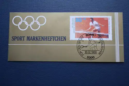 Sporthilfe, Sport  Markenheftchen, 
Markenheft Deutsche Sporthilfe 1988