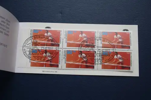 Sporthilfe, Sport  Markenheftchen, 
Markenheft Deutsche Sporthilfe 1988