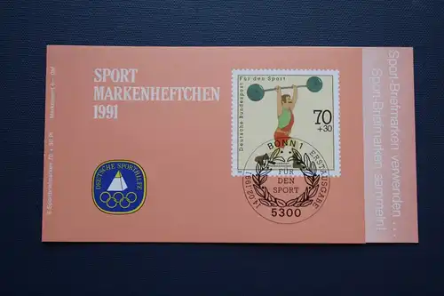 Sporthilfe, Sport  Markenheftchen, 
Markenheft Deutsche Sporthilfe 1991