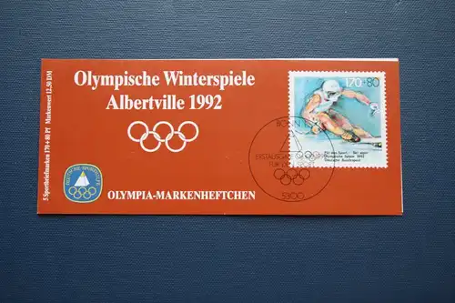 Sporthilfe, Sport  Markenheftchen, 
Markenheft Deutsche Sporthilfe 1992