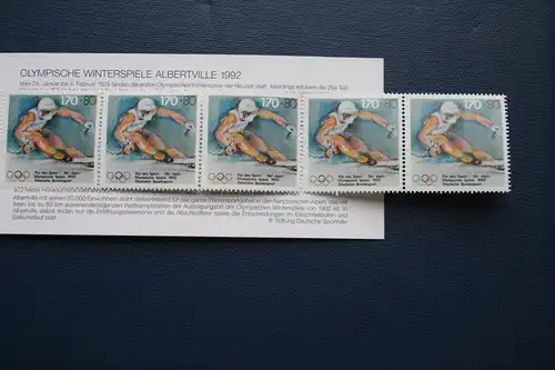 Sporthilfe, Sport  Markenheftchen, 
Markenheft Deutsche Sporthilfe 1992