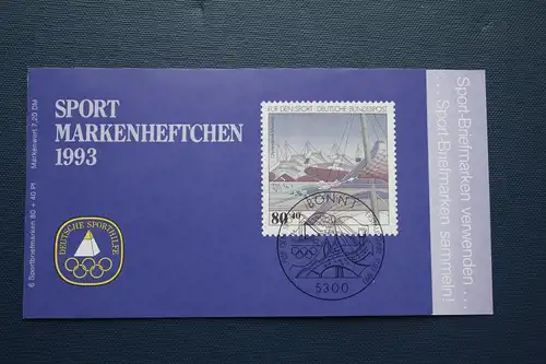 Sporthilfe, Sport  Markenheftchen, 
Markenheft Deutsche Sporthilfe 1993