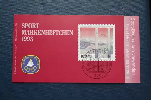 Sporthilfe, Sport  Markenheftchen, 
Markenheft Deutsche Sporthilfe 1993