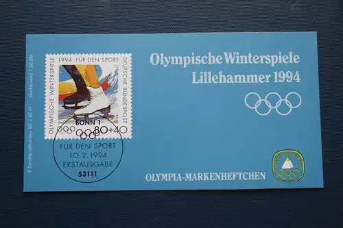 Sporthilfe, Sport  Markenheftchen, 
Markenheft Deutsche Sporthilfe 1994