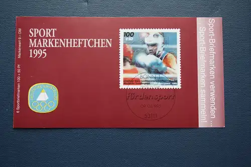 Sporthilfe, Sport  Markenheftchen, 
Markenheft Deutsche Sporthilfe 1995