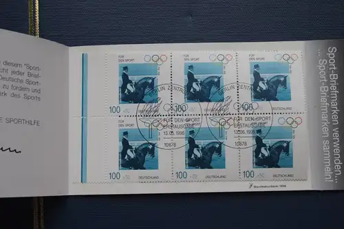 Sporthilfe, Sport  Markenheftchen, 
Markenheft Deutsche Sporthilfe 1996