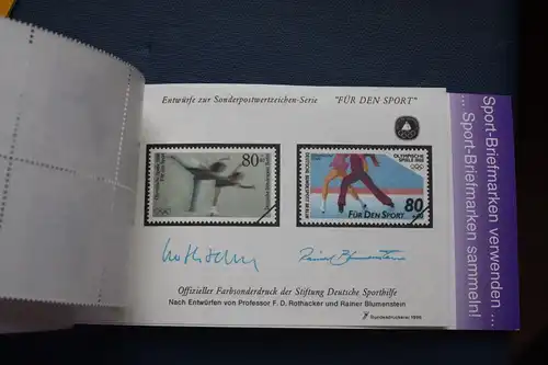 Sporthilfe, Sport  Markenheftchen, 
Markenheft Deutsche Sporthilfe 1996