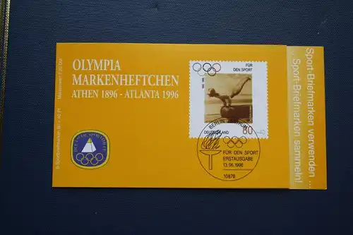 Sporthilfe, Sport  Markenheftchen, 
Markenheft Deutsche Sporthilfe 1996