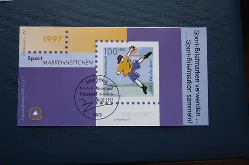 Sporthilfe, Sport  Markenheftchen, 
Markenheft Deutsche Sporthilfe 1997