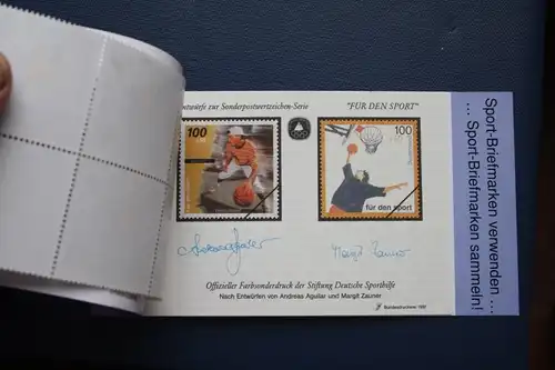 Sporthilfe, Sport  Markenheftchen, 
Markenheft Deutsche Sporthilfe 1997