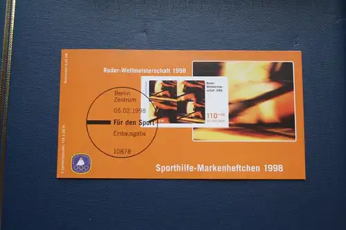 Sporthilfe, Sport  Markenheftchen, 
Markenheft Deutsche Sporthilfe 1998