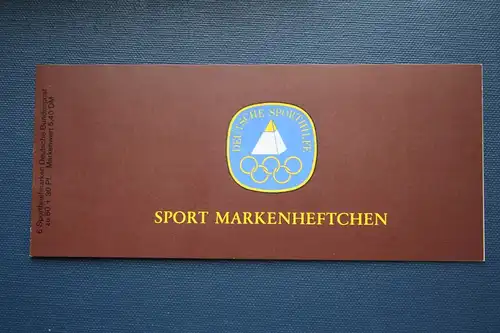 Sporthilfe, Sport  Markenheftchen, 
Markenheft Deutsche Sporthilfe 1981, komplett 
mit Sonderdruck Entwurfsmarken