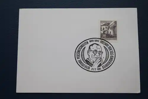 Sonderstempel Österreich, SOS-Kinderdörfer, Graz 1981