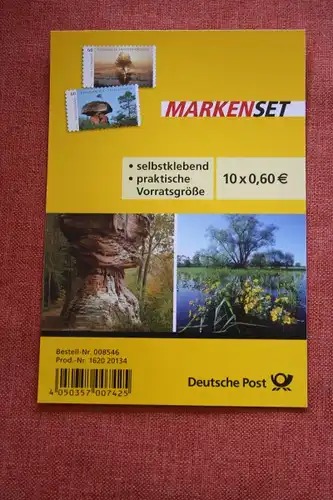Folienblatt, FB 39, Markenset  Wildes Deutschland: Odertal und Pfälzer Wald