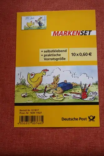 Folienblatt, FB 37, Markenset  Peter Gaymann-Zeichnungen, Ostergeschenk