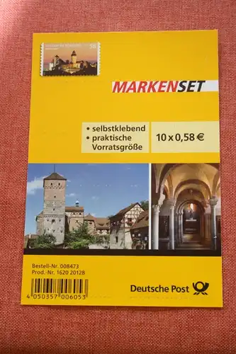 Folienblatt, FB 25, Markenset  Kaiserburg Nürnberg