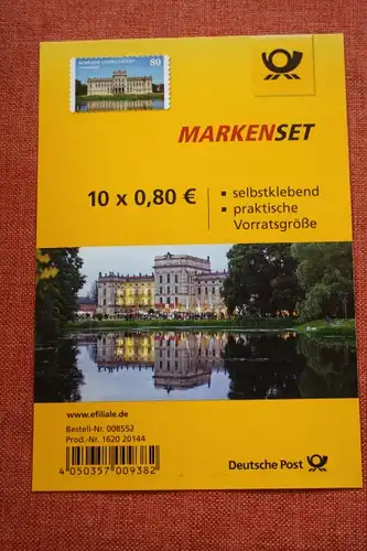 Folienblatt, FB 43, Markenset  Schloss Ludwigslust