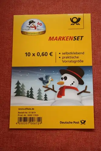 Folienblatt, FB 41, Markenset  Schneemann