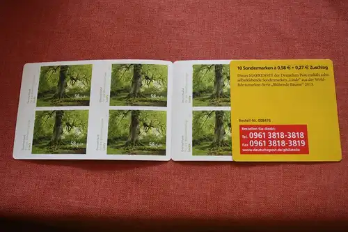 Markenset, MaxiSet, Markenheft MH-Mi.-Nr. 93, Wohlfahrt 2013; Blühende Bäume: Linde