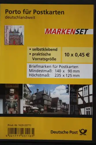 Markenheft MH 78, Markenset 78: Rathaus Frankenberg