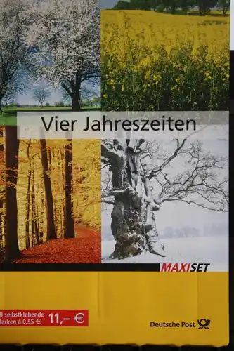 Markenheft, Maxiset, MH-MiNr. 65, Vier Jahreszeiten 