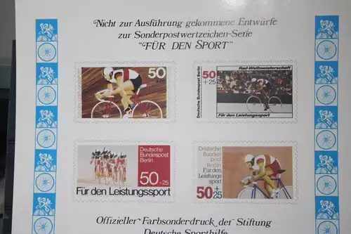 Für den Sport; Sporthilfe 1978, Offizieller Sonderdruck Nicht zur Ausführung gekommener Entwürfe