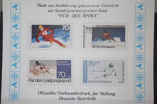 Für den Sport; Sporthilfe 1978, Offizieller Sonderdruck Nicht zur Ausführung gekommener Entwürfe