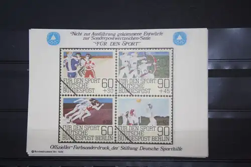 Für den Sport; Sporthilfe 1982, Offizieller Sonderdruck Nicht zur Ausführung gekommener Entwürfe