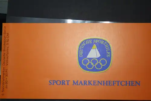 Sport Markenheftchen, 
Markenheft Deutsche Sporthilfe 1980