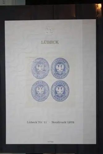 Lübeck MiNr. 11, Neudruck