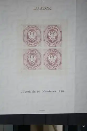 Lübeck MiNr. 14; Neudruck 1978