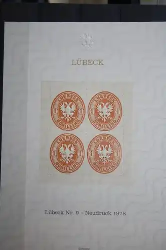 Lübeck MiNr. 9; Neudruck 1978