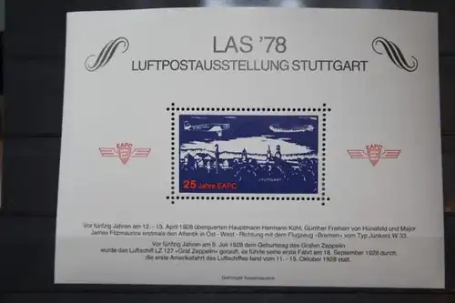 Luftpostausstellung LAS 1978 Stuttgart, Vignette